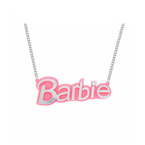 Customised name plates jewelry suppliers wholesale personalized acrylic name plate necklace bulk manufacturers